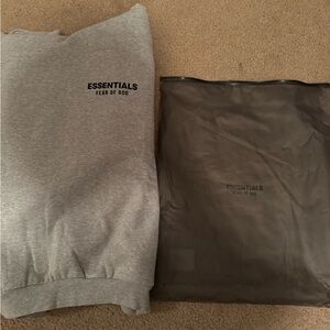 Fear of God Essentials Light Heather Gray Top